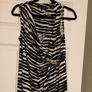 Laura Petites black and white dress